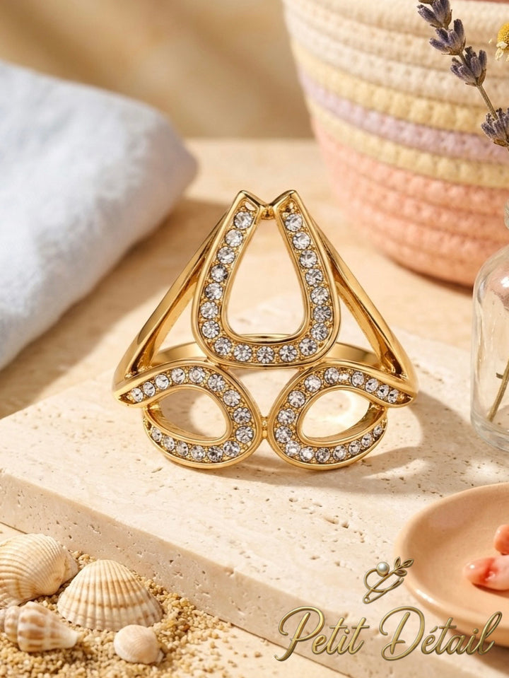 Crystal Bow Scarf Ring Petit Détail Lebanon
