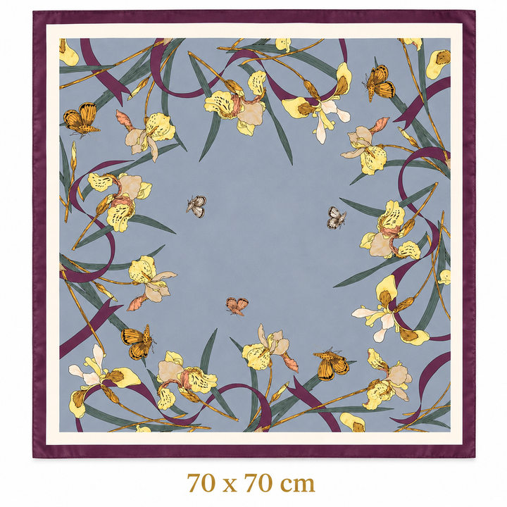 Iris Bloom Square Scarf Petit Détail Lebanon