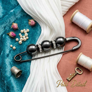 Pearl Decorative Safety Pin Brooch Petit Détail Lebanon