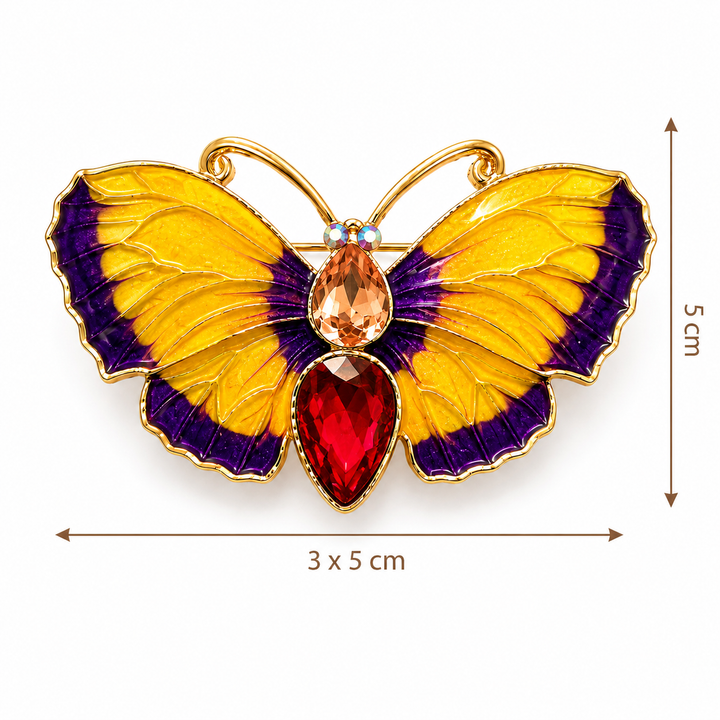 Sunset Butterfly Brooch Petit Détail Lebanon