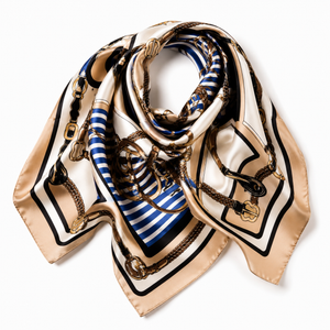Classic Equestrian Square Scarf Petit Détail Lebanon