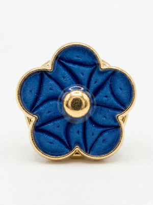 Enamel Flower Button Covers | Dainty Floral Shirt Clips (1.5 cm)