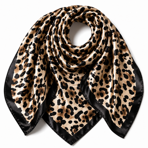 Leopard Print Square Scarf Petit Détail Lebanon