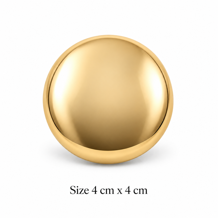 Domed Gold Brooch