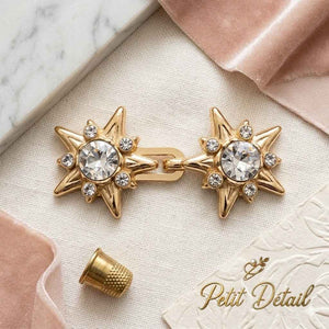 Star Rhinestone Waist Adjusters – Gold & Dark Silver Petit Détail Lebanon
