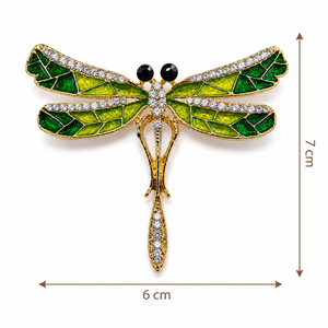 Emerald Dragonfly Brooch Petit Détail Lebanon
