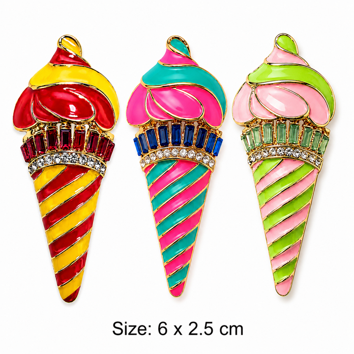 Candy Swirl Ice Cream Brooch Petit Détail Lebanon