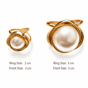 Classic Pearl Scarf Ring Petit Détail Lebanon