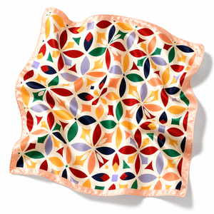 Pastel Geometric Square Scarf Petit Détail Lebanon