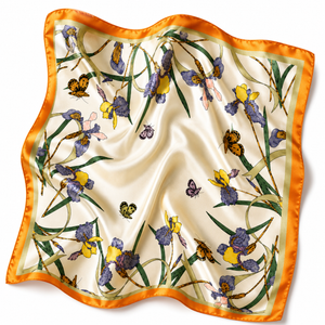Golden Iris Square Scarf Petit Détail Lebanon