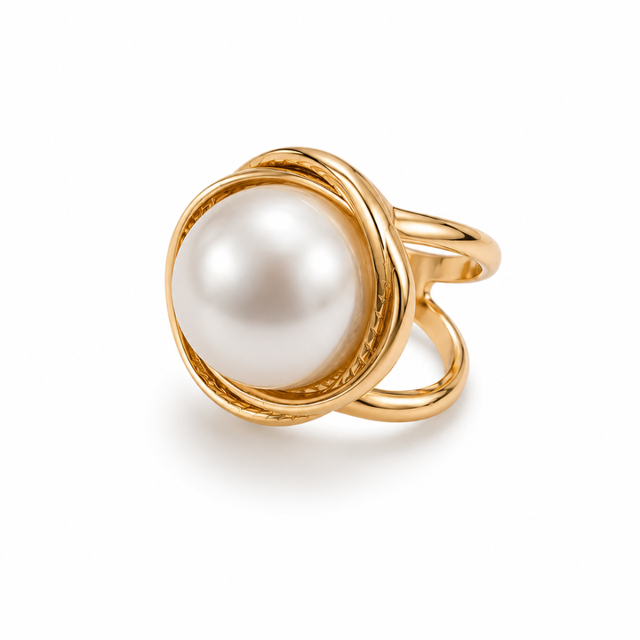 Classic Pearl Scarf Ring Petit Détail Lebanon