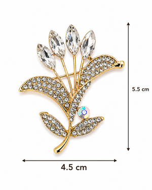 Crystal Tulip Bouquet Brooch Crystal Petit Détail Lebanon