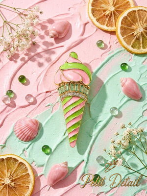 Candy Swirl Ice Cream Brooch Petit Détail Lebanon