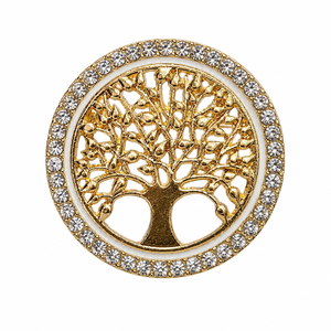 Sparkling Tree of Life - Symbol of Growth Brooch Gold Petit Détail Lebanon