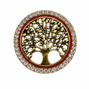 Sparkling Tree of Life - Symbol of Growth Brooch Bronze Petit Détail Lebanon