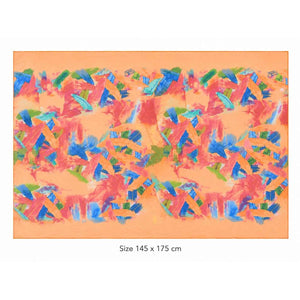 Color Splash Mousseline Beach Pareo – 145 × 175 cm