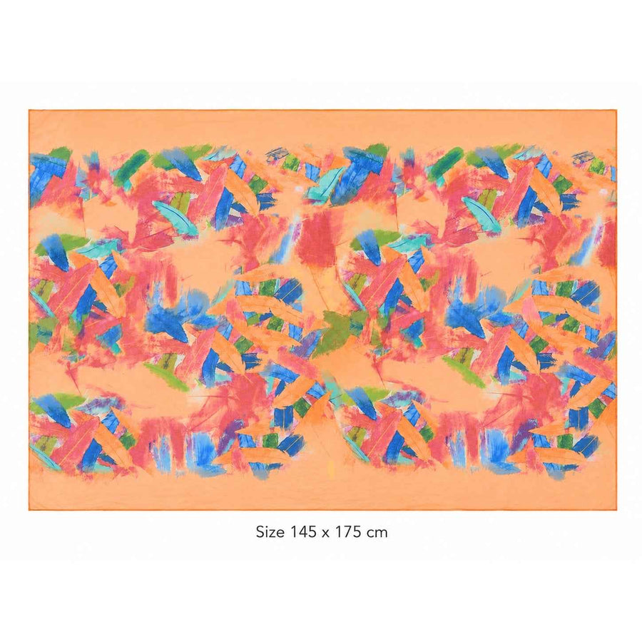 Color Splash Mousseline Beach Pareo – 145 × 175 cm