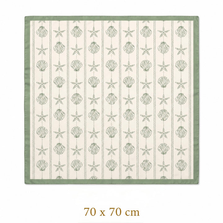 Sea Breeze Square Scarf Default Title Petit Détail Lebanon