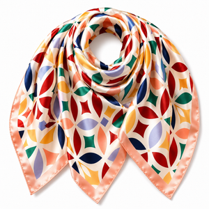 Pastel Geometric Square Scarf Petit Détail Lebanon