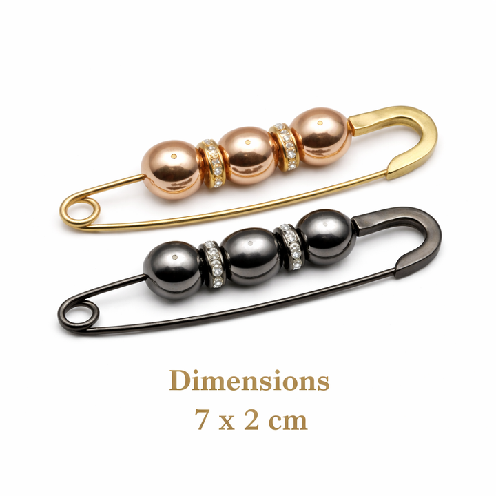 Pearl Decorative Safety Pin Brooch Petit Détail Lebanon