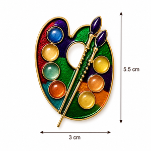 Artist Palette Brooch Petit Détail Lebanon