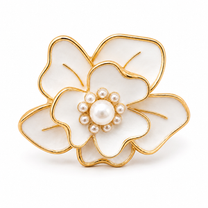 Pearl Bloom Scarf Ring Petit Détail Lebanon
