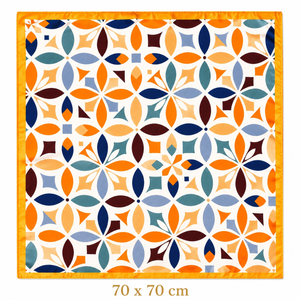 Sunset Geometric Square Scarf Petit Détail Lebanon