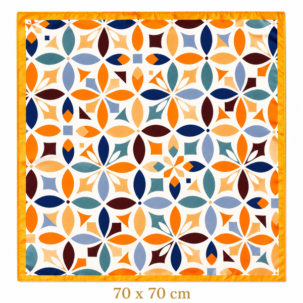 Sunset Geometric Square Scarf Petit Détail Lebanon