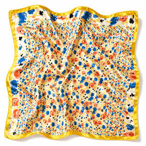 Yellow Floral Square Scarf Petit Détail Lebanon