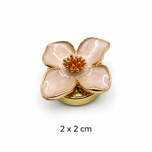 Blush Pink Flower Button Cover Petit Détail Lebanon