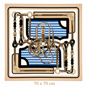 Classic Equestrian Square Scarf Petit Détail Lebanon