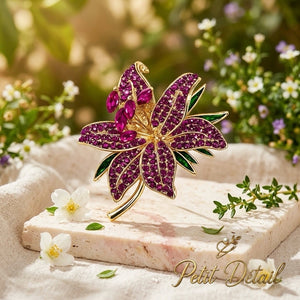 Lily Crystal Brooch Petit Détail Lebanon