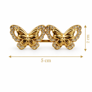 Butterfly Waist Adjuster – Gold & Silver Gold Petit Détail Lebanon