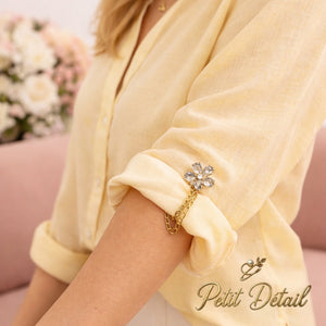 Crystal Flower Magnetic Sleeve Clip Petit Détail Lebanon