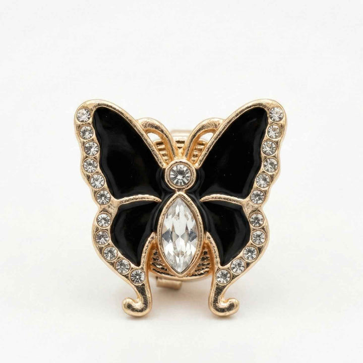 Butterfly Enamel & Crystal Button Covers Petit Détail Lebanon