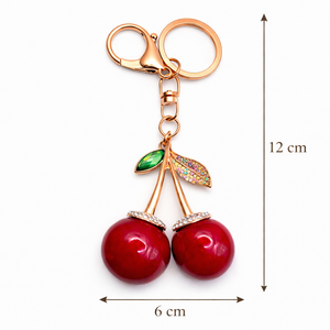 Cherry Crystal Keychain Charm Default Title Petit Détail Lebanon