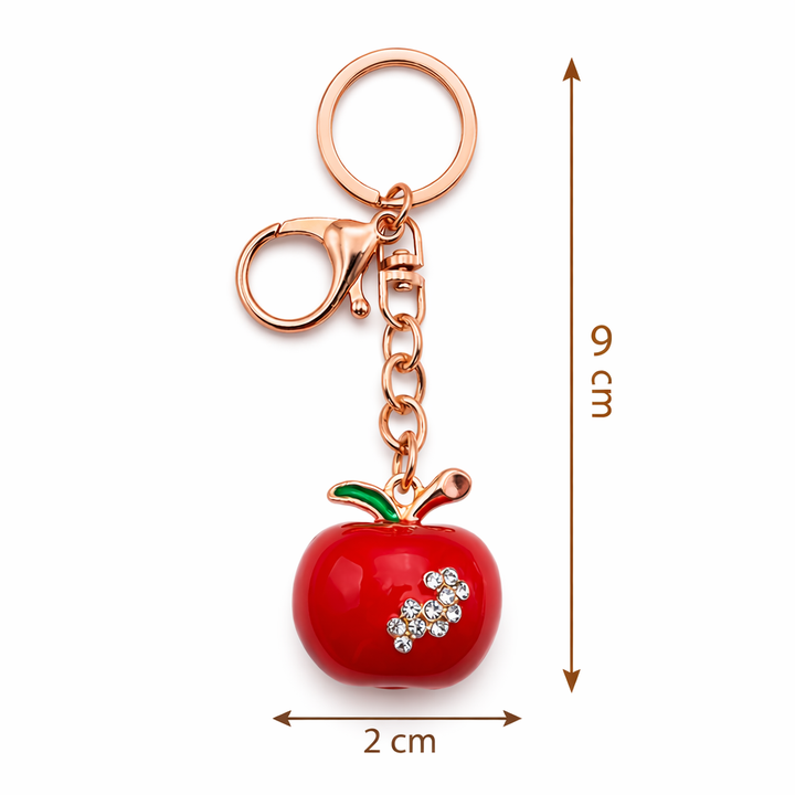 Chic Apple Charm Keychain Petit Détail Lebanon