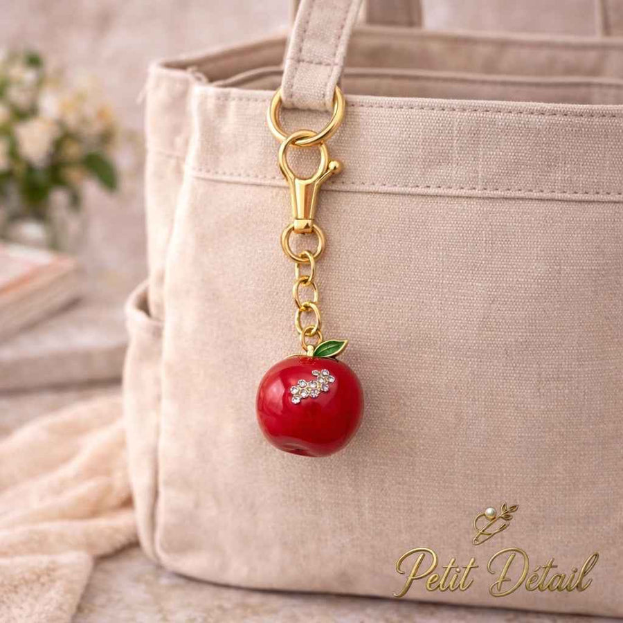 Chic Apple Charm Keychain Petit Détail Lebanon