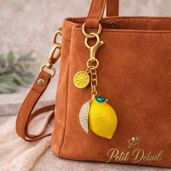Chic Lemon Charm Keychain Petit Détail Lebanon
