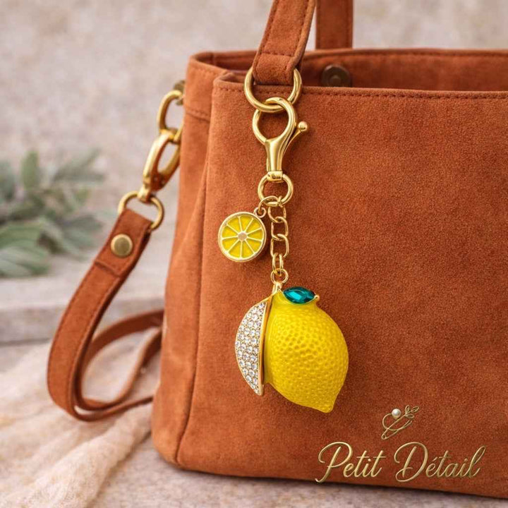 Chic Lemon Charm Keychain Petit Détail Lebanon