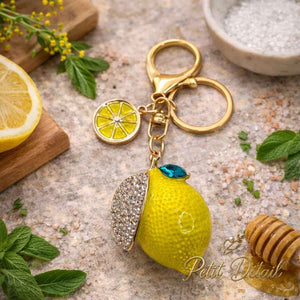 Chic Lemon Charm Keychain Petit Détail Lebanon