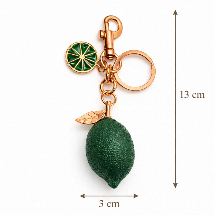 Citrus Lemon Charm Keychain Petit Détail Lebanon
