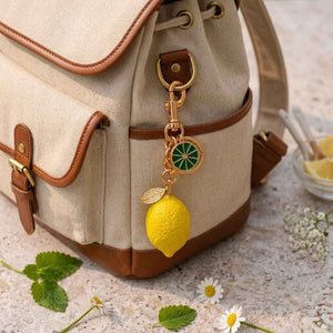 Citrus Lemon Charm Keychain Petit Détail Lebanon