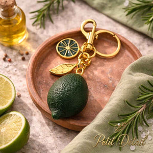 Citrus Lemon Charm Keychain Petit Détail Lebanon