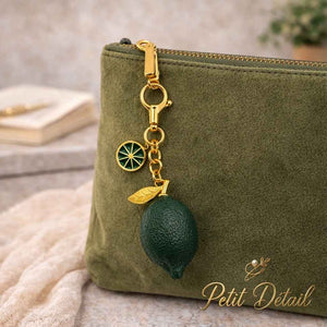 Citrus Lemon Charm Keychain Petit Détail Lebanon