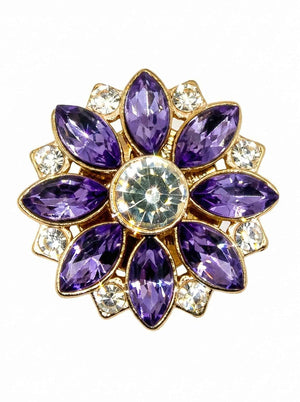 Crystal Flower Button Covers Petit Détail Lebanon