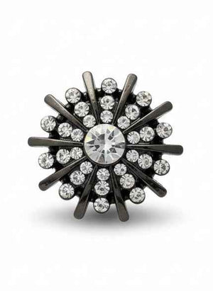 Gold Crystal Starburst Button Cover Geometric Petit Détail Lebanon