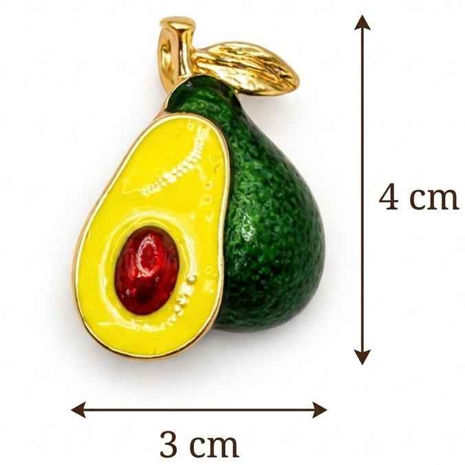 Cute Enamel Avocado Brooch Petit Détail Lebanon