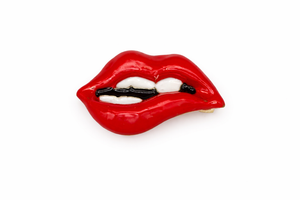 Pop Art Red Lips Brooch Default Title Petit Détail Lebanon