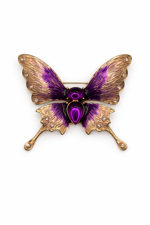 Ethereal Butterfly Brooch Purple Petit Détail Lebanon